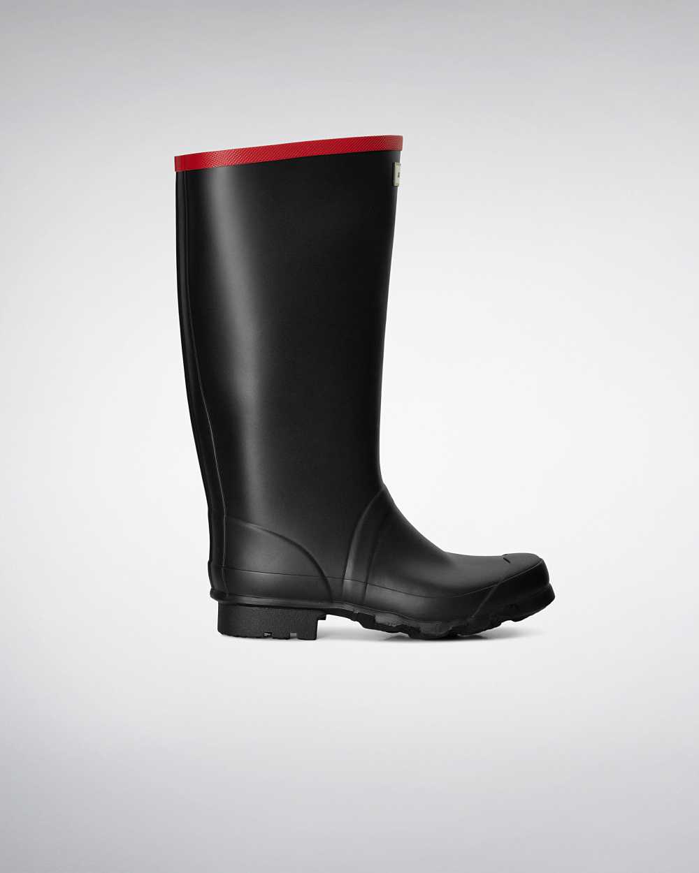 Hunter Argyll Full Knee Women's Rain Boots NZ-13398J Black